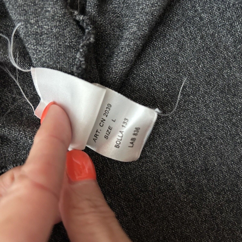 Circolo 1901 Long Sleeve Top In Lead Gray Wool Blend Men's Size Large - Picture 7 of 8